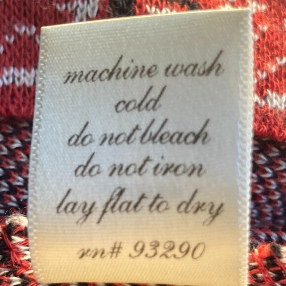 Blue Rain SZM Sweater Dress Red & Black Fair Isle Boho Timeless Preppy Y2K - Picture 7 of 8